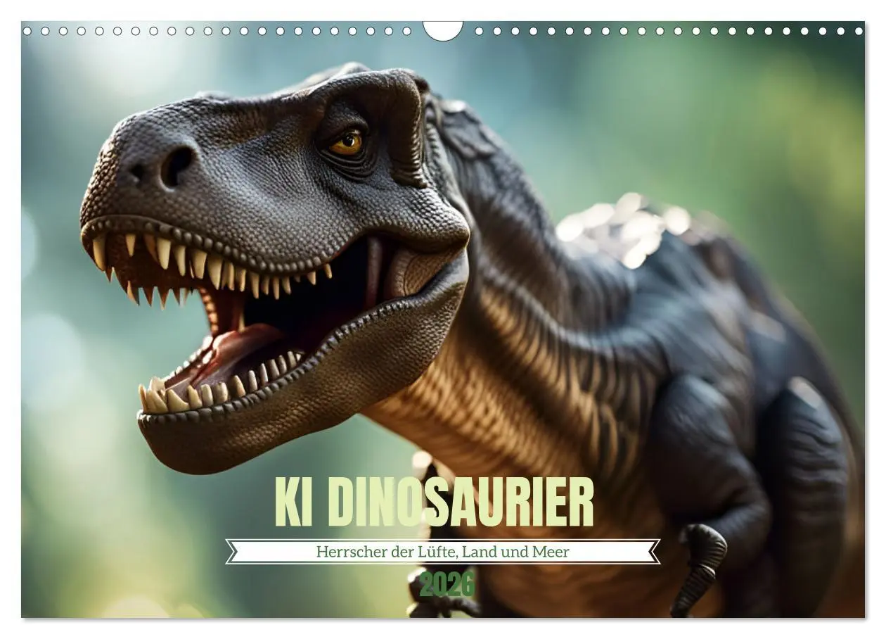 Cover: 9783457267165 | KI Dinosaurier - Herrscher der Lüfte, Land und Meer (Wandkalender...